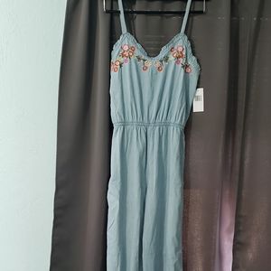 NWT Lightweight Embroidered Romper